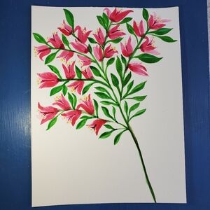 Hand Painted Watercolor Art.  12in. X 9in.